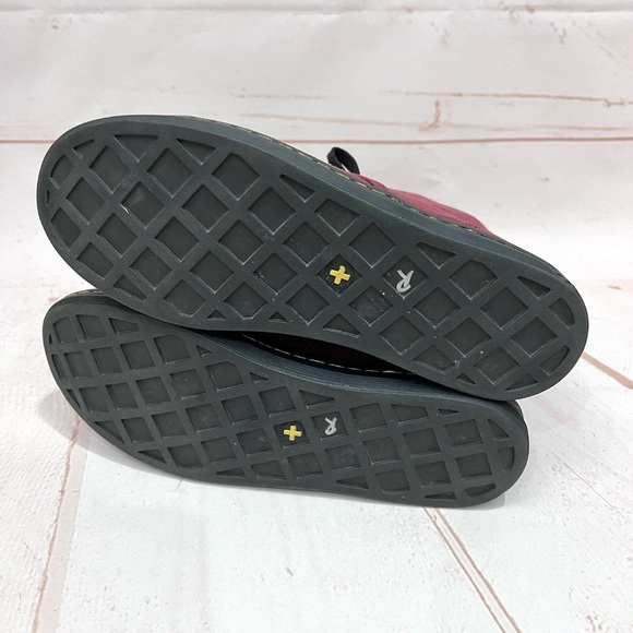 Dr Doc Martens Burgundy Red Canvas Shoreditch Lace Up Airwave Combat Boots - Picture 6 of 7